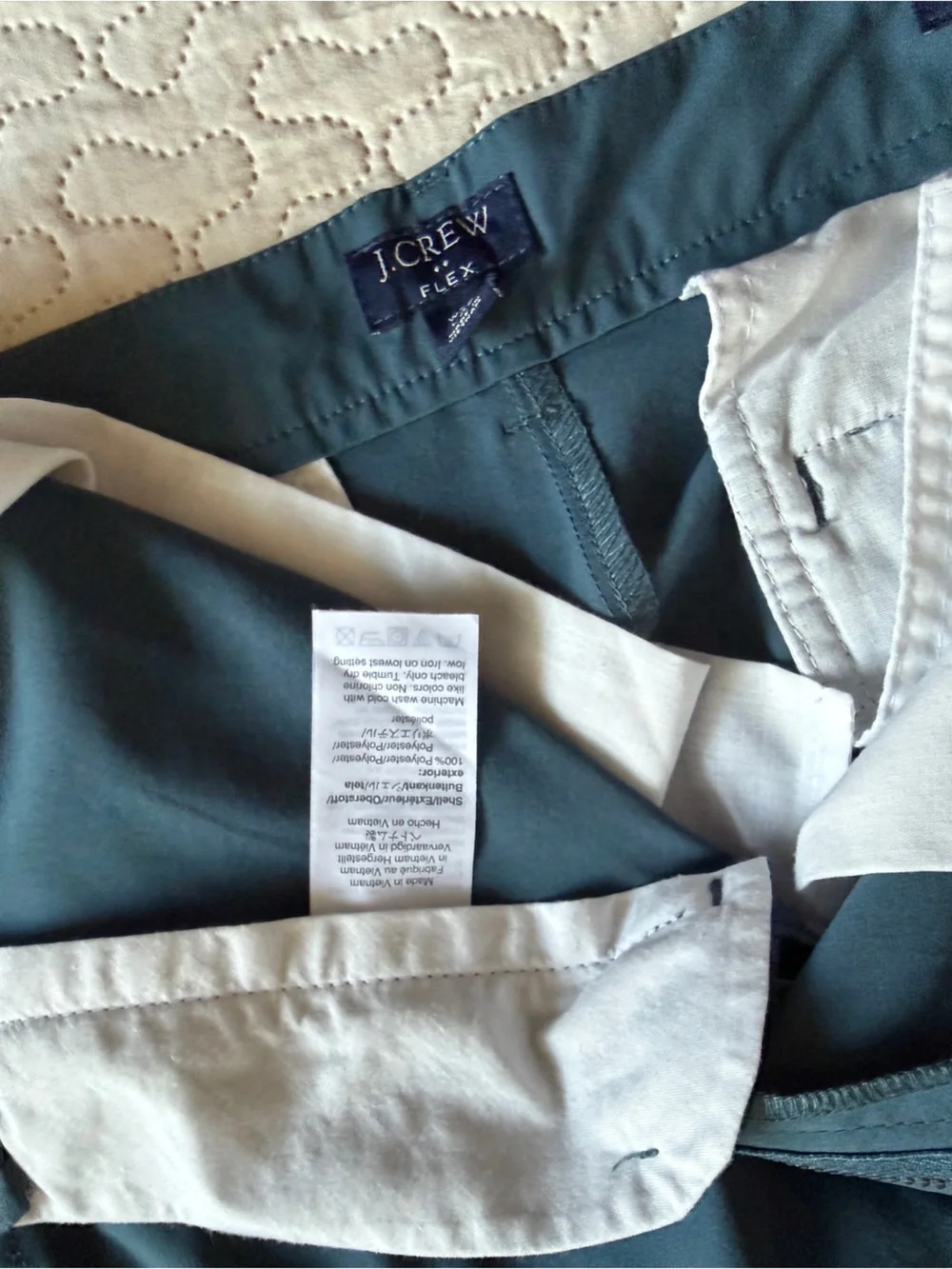 J.Crew Flex Men’s Slim Performance Pants Teal Blue Size 32x31